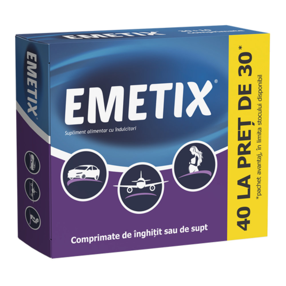 Emetix, 40 comprimate, Fiterman