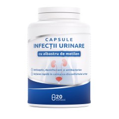 Capsule INFECȚII URINARE cu albastru de metilen (20 capsule), xMed