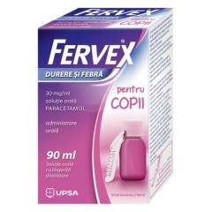 Fervex solutie orala durere si febra pentru copii, 30mg/ml x 1 flacon, UPSA
