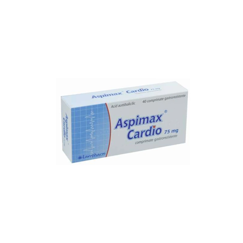 Aspimax Cardio 75 mg, 40 comprimate gastrorezistente, Laropharm