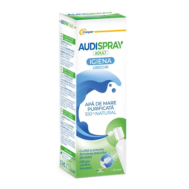 Audispray Adult spray pentru igiena urechilor, 50 ml