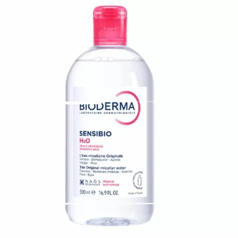 Bioderma Sensibio H2O apă micelară 500 ml pentru curățarea tenului sensibil