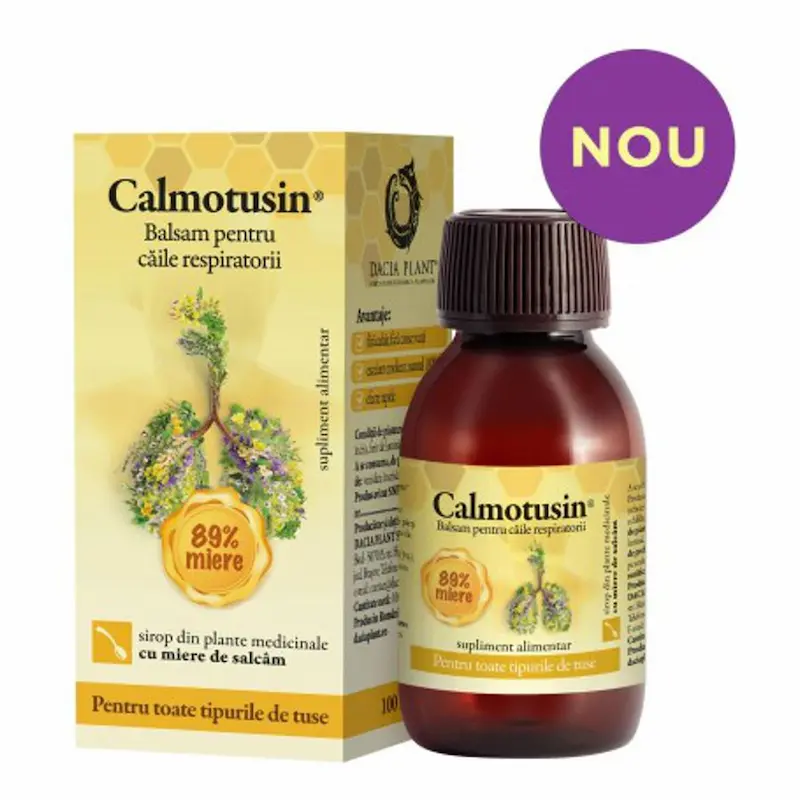Calmotusin Sirop cu Miere de Salcâm 100ml Dacia Plant