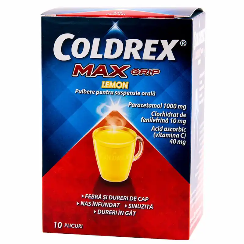 Coldrex Max Grip Lemon 10 Plicuri