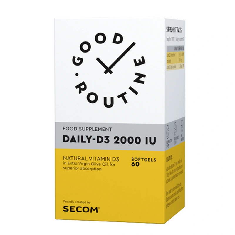 Daily-D3 2000 UI Good Routine, 60 capsule moi