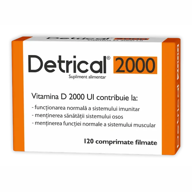 Detrical Vitamina D3 2000 UI 120 Comprimate Zdrovit