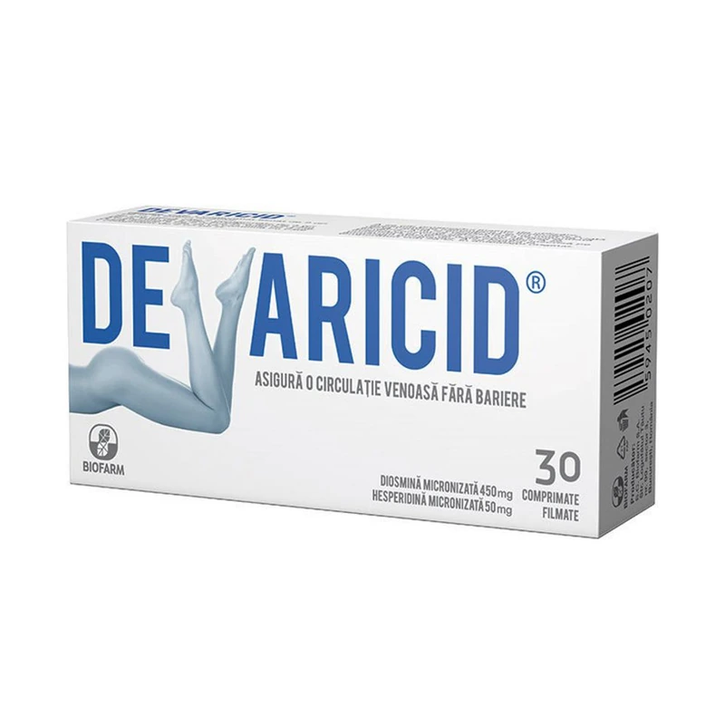 Devaricid 450 mg/50 mg, 30 comprimate filmate, Biofarm