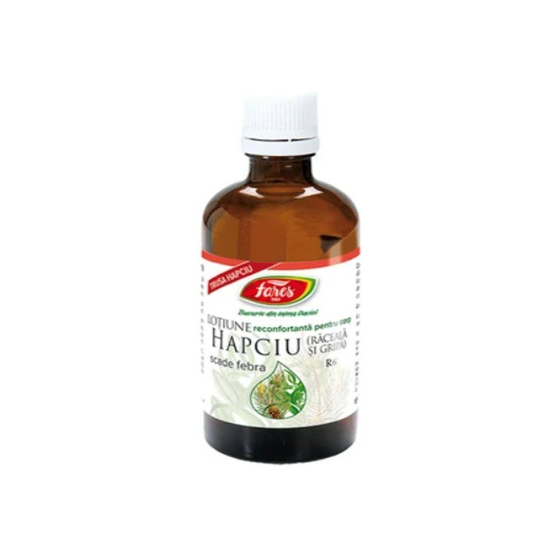 Hapciu Sudorific R6, loțiune pentru frecții, 100 ml, Fares