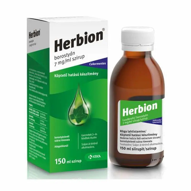 Herbion Iederă Krka sirop expectorant 150 ml cu extract de iederă pentru tuse productivă