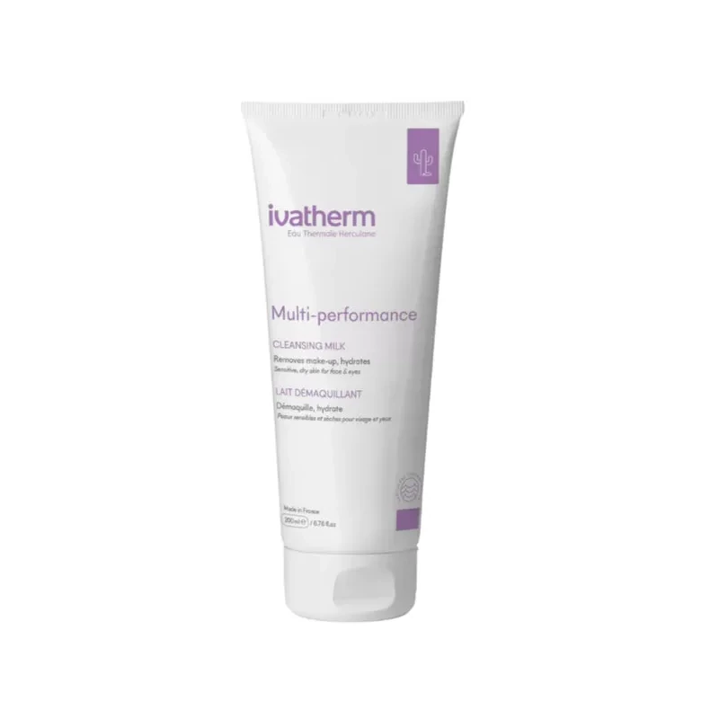 Ivatherm Multi-performance lapte demachiant cu ceramide și acid hialuronic, 200 ml