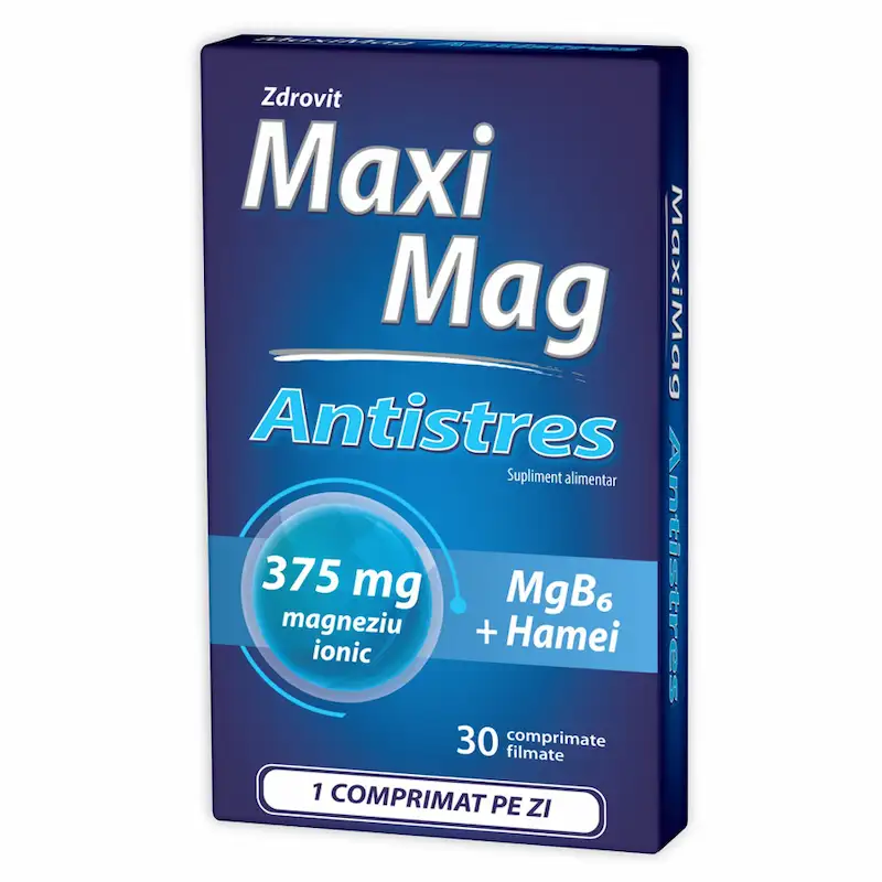 Maxi Mag Antistres 30 Comprimate Zdrovit