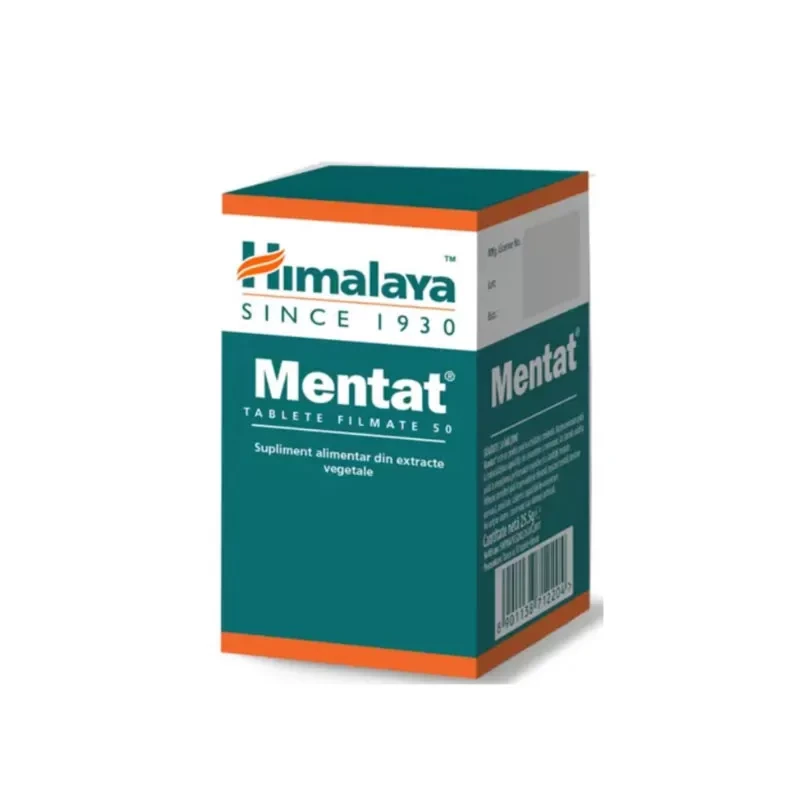 Mentat pentru memorie și concentrare, 50 tablete, Himalaya