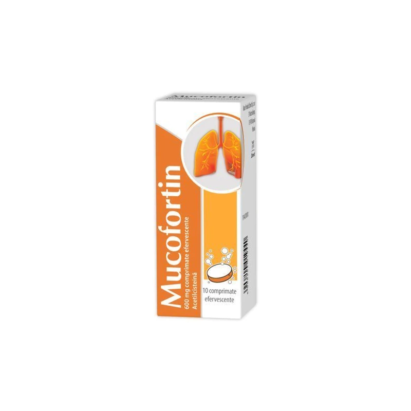 Mucofortin 600 mg, 10 comprimate efervescente