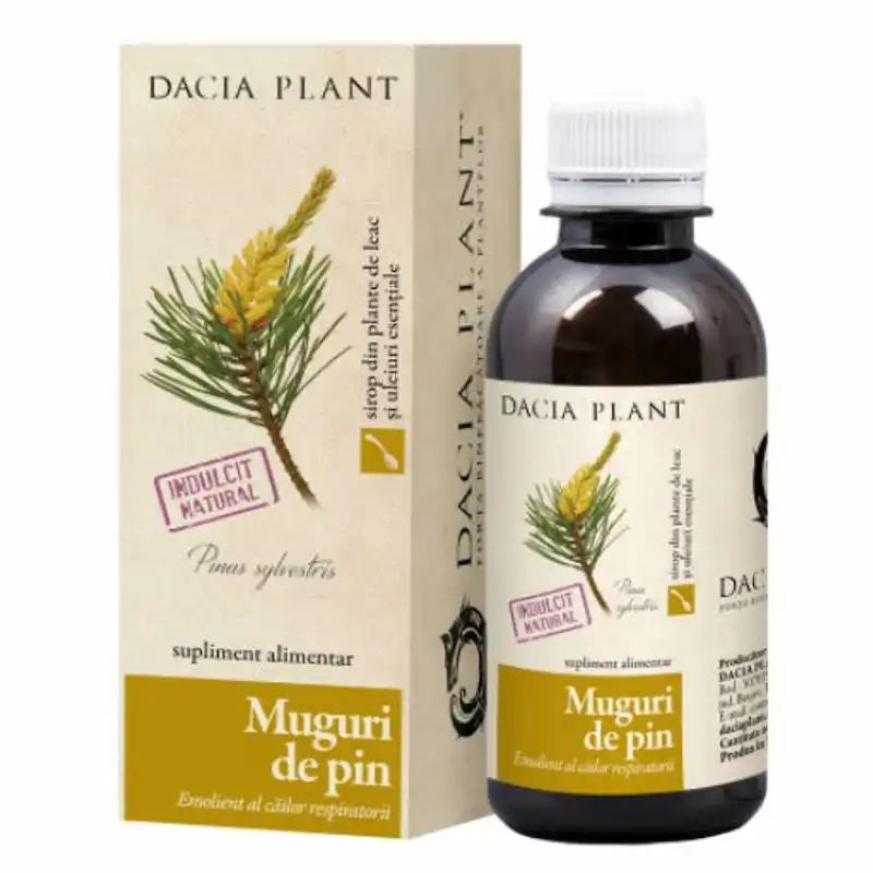 Muguri de Pin Sirop pentru Căile Respiratorii și Tuse 200ml Dacia Plant