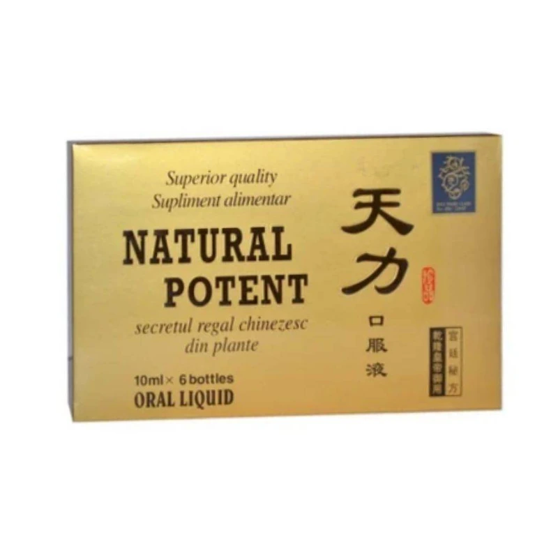 Natural Potent, 6 fiole buvabile a câte 10 ml