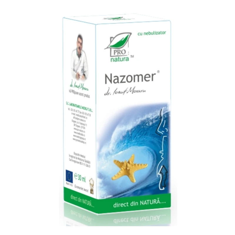 Nazomer Clasic, spray nazal cu apă de mare, 50 ml, Pro Natura