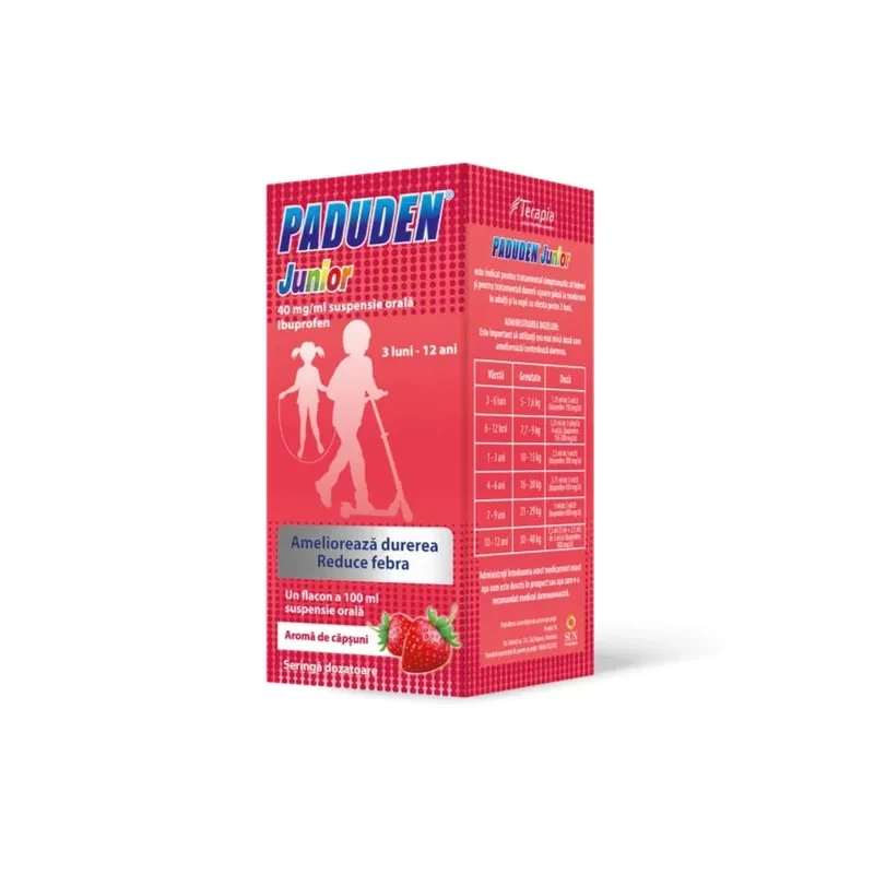 Paduden Junior 40 mg/ml, suspensie orală, 100 ml, Terapia