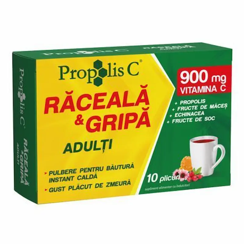 Propolis C Răceală și Gripă Adulți 10 plicuri Fiterman