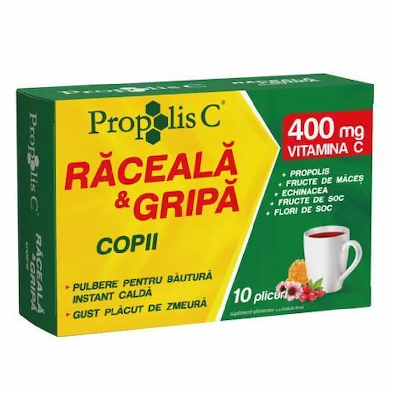 Propolis C Răceală și Gripă Copii 10 plicuri Fiterman
