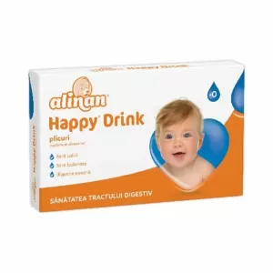 Alinan Happy Drink Fiterman 20 plicuri pentru confort digestiv la sugari și copii