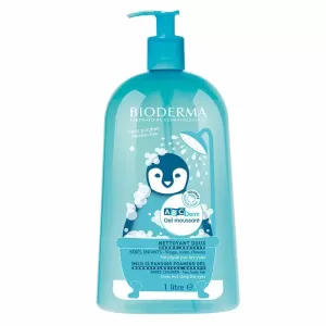 Bioderma ABCDerm Gel Spumant 1 L pentru curățarea delicată a pielii și părului copiilor