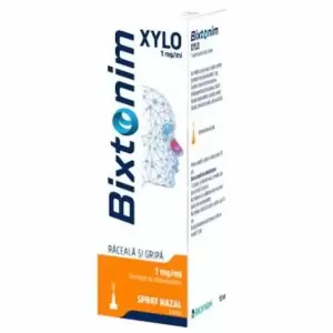 Bixtonim XYLO 1 mg/ml Spray Nazal 10 ml Biofarm pentru congestie nazală la adulți și copii peste 10 ani