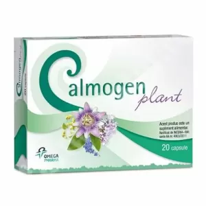 Calmogen Plant 20 capsule cu valeriană passiflora hamei și gențiană pentru relaxare