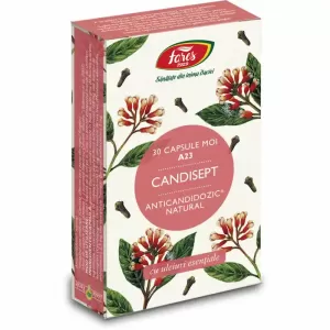 Candisept A23 Fares 30 capsule moi cu uleiuri esențiale de cuișoare lemongrass și tea tree