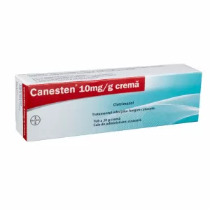 Canesten 10 mg/g cremă Bayer 30 g cu clotrimazol pentru micoze cutanate