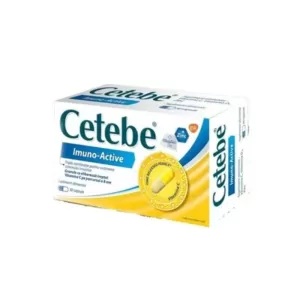 Cetebe Imuno-Active, vitamina C 300 mg, D3 și zinc, 30 capsule