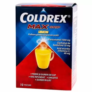 Coldrex Max Grip Lemon 10 Plicuri