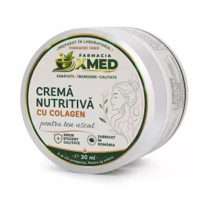 Cremă nutritivă cu colagen pentru ten uscat xMed, recipient 30 ml