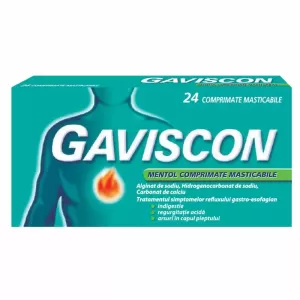 Gaviscon Mentol 24 comprimate masticabile