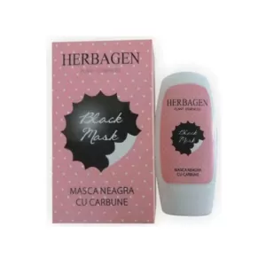 Herbagen Black Mask, mască neagră cu cărbune, 50 g