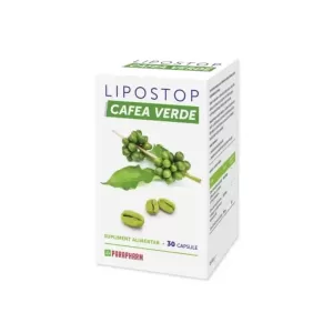 Lipostop Cafea Verde cu Garcinia și crom, 30 capsule, Parapharm