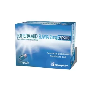 Loperamid Slavia 2 mg, 10 capsule