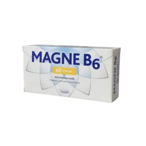 Magne B6, 48 mg magneziu și 5 mg vitamina B6, 60 drajeuri