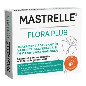 Mastrelle Flora Plus Fiterman, cutie cu 10 capsule vaginale pentru echilibrarea florei și pH-ului vaginal