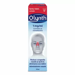 Olynth 1 mg/ml Spray Nazal 10 ml pentru congestie nazală în răceală și sinuzită