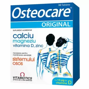 Osteocare Original Vitabiotics 30 comprimate cu calciu magneziu zinc și vitamina D3