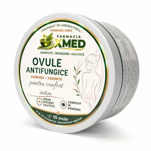 Ovule antifungice vaginale pentru Candida și vaginite xMed, cutie cu 10 ovule