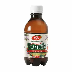 Flacon Plantusin Fără Zahăr Fares 250 ml, sirop cu extracte vegetale pentru tuse, gât și confortul căilor respiratorii
