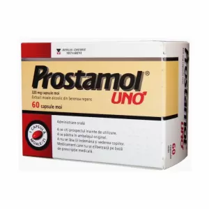 Prostamol Uno 320 mg Berlin-Chemie 60 capsule moi cu extract de Serenoa repens pentru tulburări de micțiune