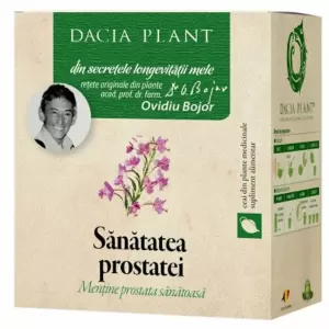 Sănătatea Prostatei Ceai pentru Susținerea Prostatei și a Sistemului Urinar 50g Dacia Plant