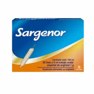 Sargenor Viatris 1 g soluție orală 20 fiole cu aspartat de arginină