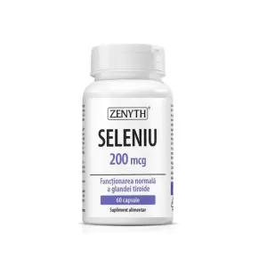 Seleniu 200 mcg cu inozitol, 60 capsule vegetale, Zenyth