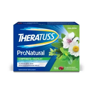 TheraTuss ProNatural cu Gust de Zmeură, 16 Comprimate de Supt