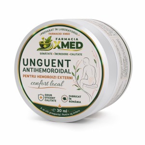 Unguent antihemoroidal pentru hemoroizi externi xMed, recipient 30 ml