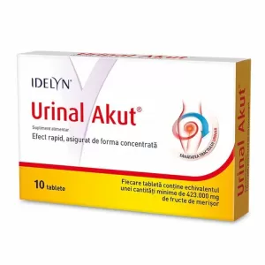 Urinal Akut Walmark 10 tablete cu extract concentrat de merișor Hi-PAC pentru susținerea aparatului urinar