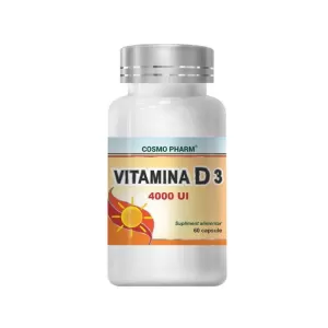 Vitamina D3 4000 UI (100 µg), 60 capsule moi, Cosmo Pharm